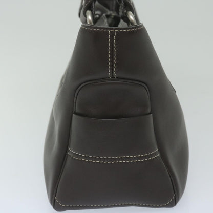 Luxury CELINE Hand Bag Leather Brown 10411