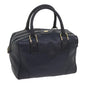 Luxury CELINE Hand Bag Leather Navy 10419