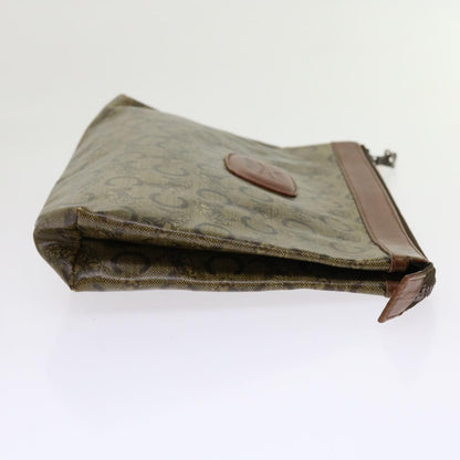 Luxury CELINE Macadam Canvas Clutch Bag Coated Canvas 4Set Beige Brown 10462