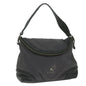 Burberry Auth Canvas Gray Shoulder Bag