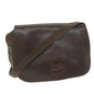 Luxury CELINE Shoulder Bag Leather Brown 10936