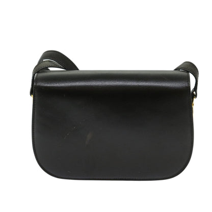 Luxury CELINE Shoulder Bag Leather Brown 11189