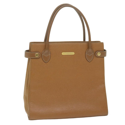 Burberry Auth Leather Brown Handbag Style 4