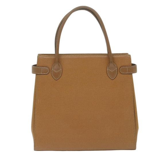Burberry Auth Leather Brown Handbag Style 4