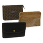 Luxury CELINE Macadam Canvas Clutch Bag 3Set Brown Beige black 11618