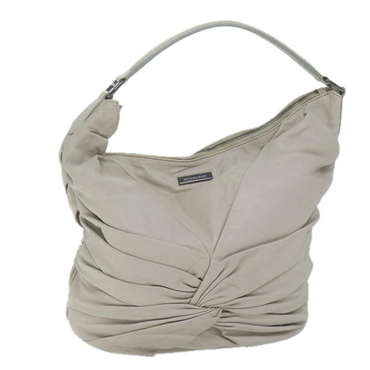 Burberry Auth Leather Beige Shoulder Bag Style 2