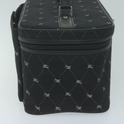 Burberry Label Vanity Canvas Black Handbag