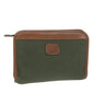 Burberry BURBERRYSs Auth Canvas Green Clutch Bag