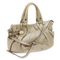 Luxury CELINE Hand Bag Leather 2way Gold Tone 11844