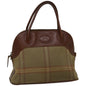 Luxury BurberrySs Hand Bag Canvas Brown Auth bs12031