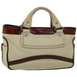 Luxury CELINE Hand Bag Leather Beige 12047