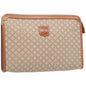 Luxury CELINE Macadam Canvas Clutch Bag Beige 12191