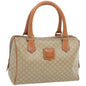 Luxury CELINE Macadam Canvas Boston Bag Beige 12260