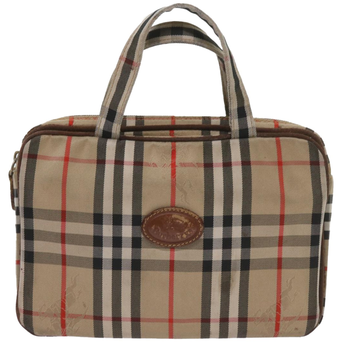 Burberry BURBERRYSs Nova Canvas Beige Handbag Style 4