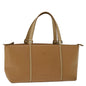 Burberry Auth Leather Beige Handbag
