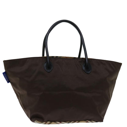 Burberry BURBERRYSs Label Nylon Brown Handbag