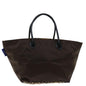 Burberry BURBERRYSs Label Nylon Brown Handbag