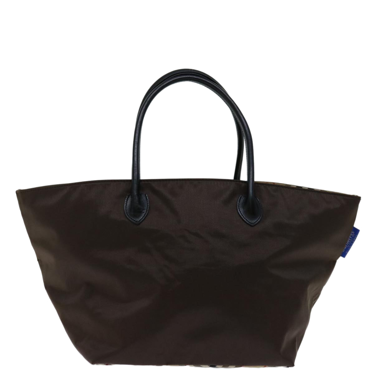 Burberry BURBERRYSs Label Nylon Brown Handbag