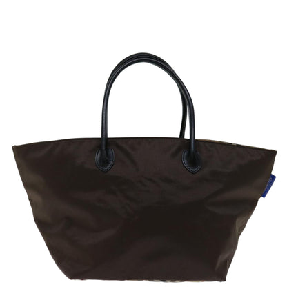 Burberry BURBERRYSs Label Nylon Brown Handbag