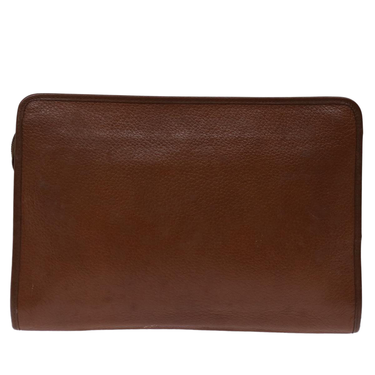 Burberry BURBERRYSs Auth Leather Brown Clutch Bag Style 2
