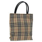 Burberry Nova Auth Canvas Beige Handbag Style 7