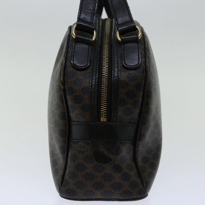 Luxury CELINE Macadam Canvas Hand Bag PVC Brown Black 12763