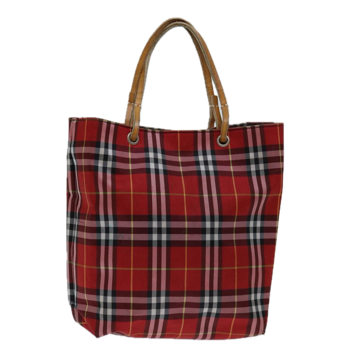 Burberry Nova Auth Nylon Red Handbag Style 2