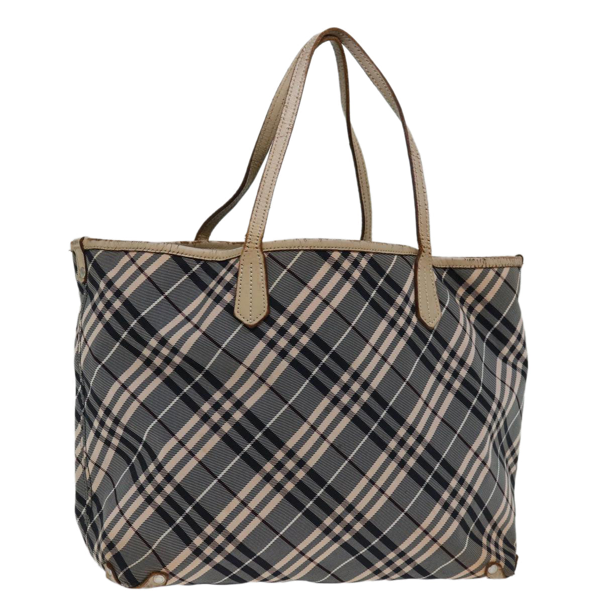 Burberry Nova Label Canvas Beige Tote Bag Style 5