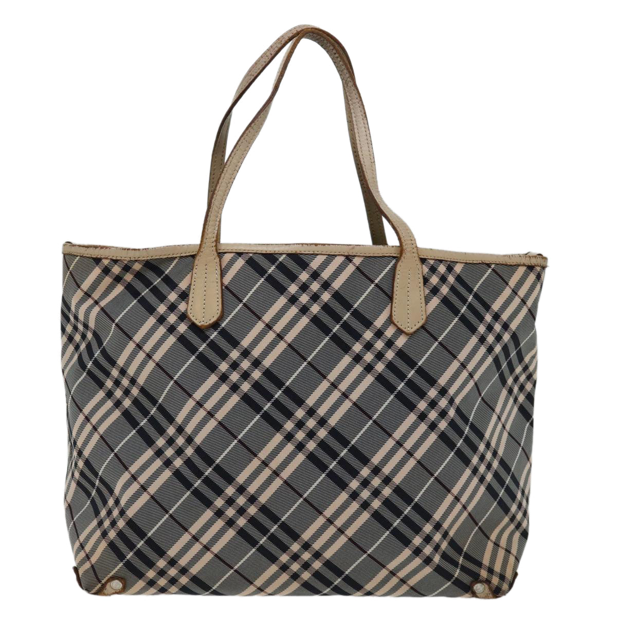 Burberry Nova Label Canvas Beige Tote Bag Style 5