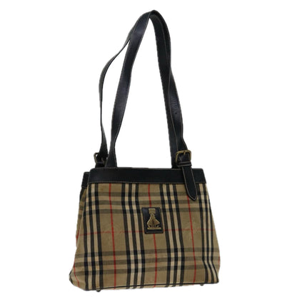 Burberry BURBERRYSs Nova Canvas Black Shoulder Bag