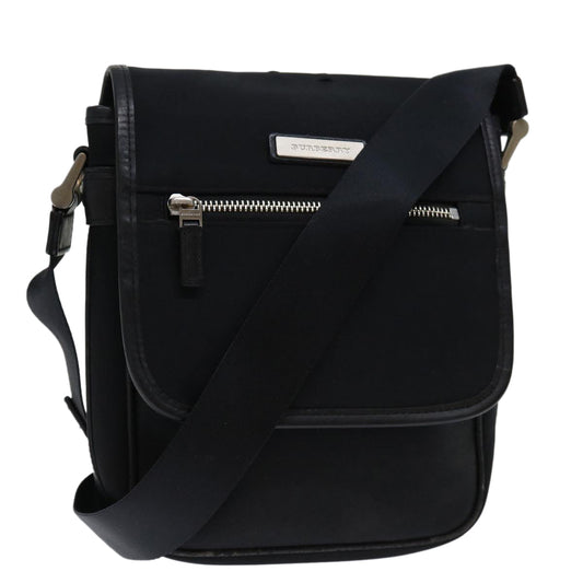 Burberry Auth Nylon Black Shoulder Bag Style 2