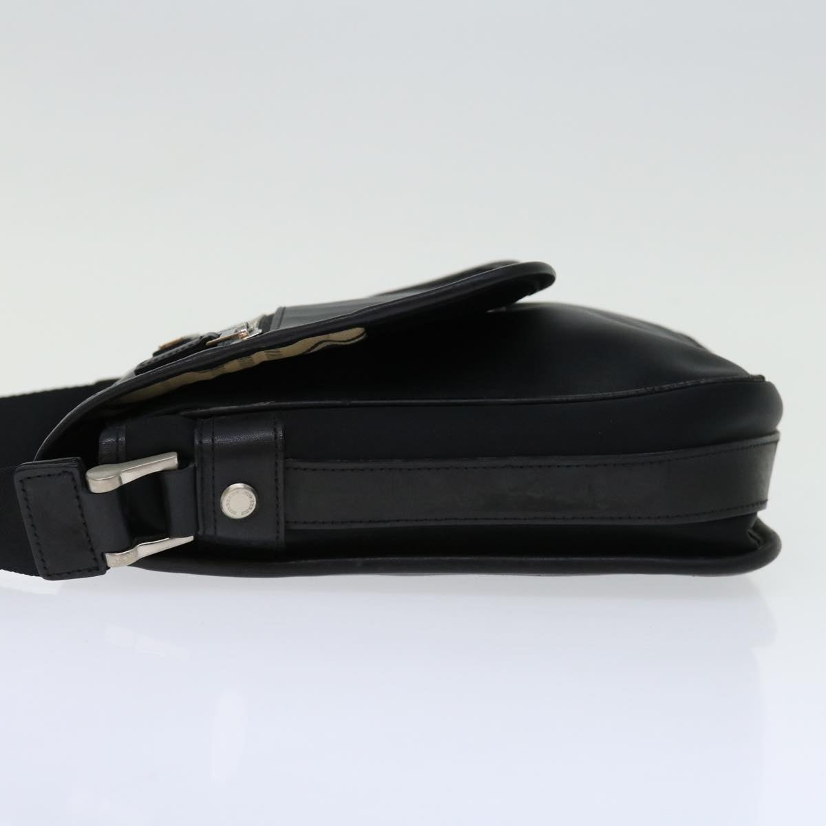 Burberry Auth Nylon Black Shoulder Bag Style 2