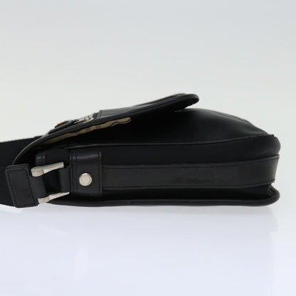 Burberry Auth Nylon Black Shoulder Bag Style 2