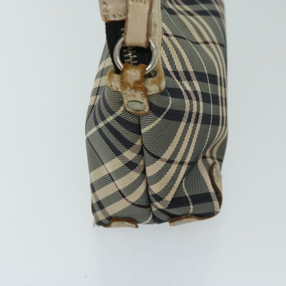 Burberry Nova Label Canvas Blue Shoulder Bag