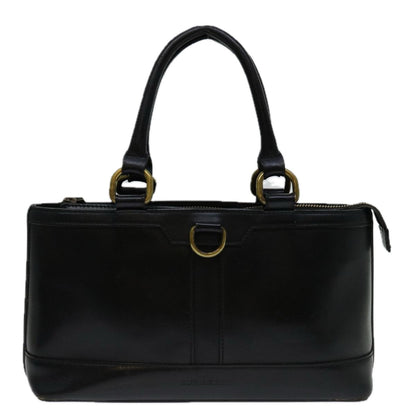Burberry Auth Leather Black Handbag Style 3