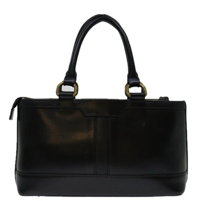Burberry Auth Leather Black Handbag Style 3