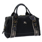 Burberry Auth Canvas Black Handbag