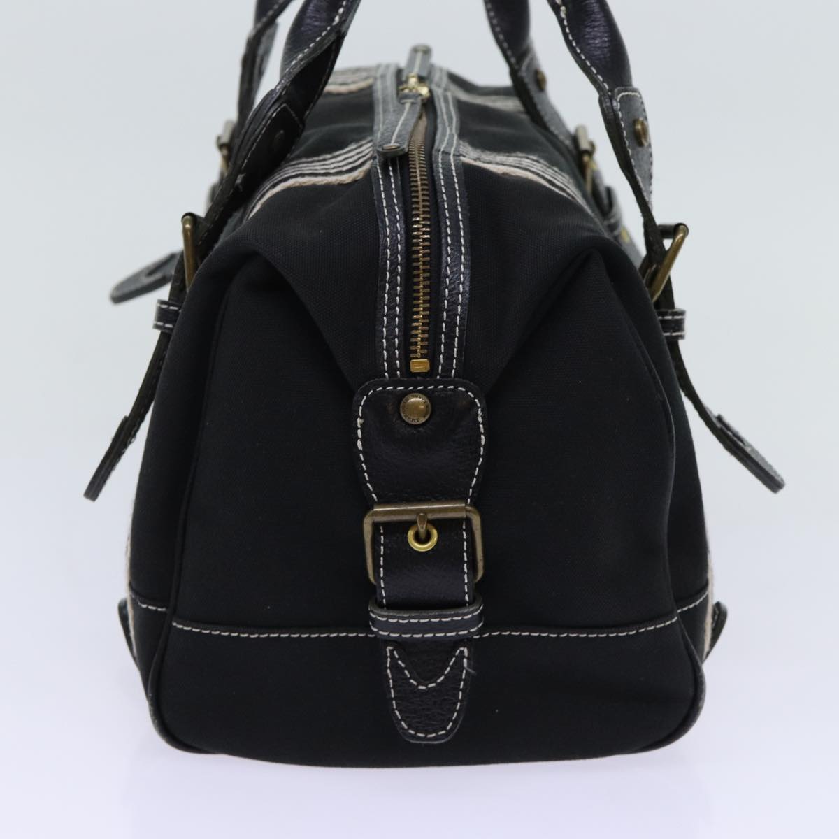 Burberry Auth Canvas Black Handbag