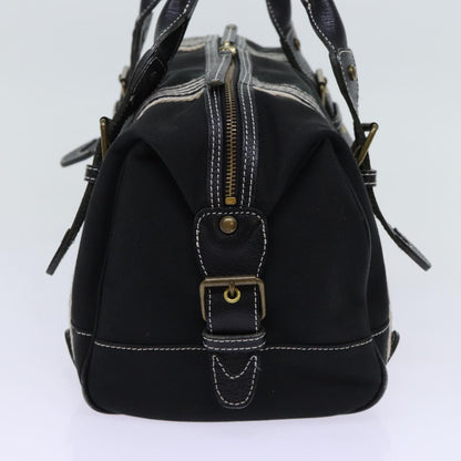 Burberry Auth Canvas Black Handbag