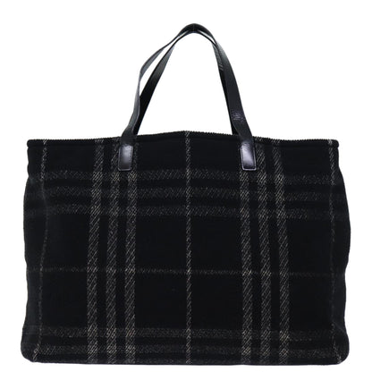 Burberry Nova Auth Check Black Handbag