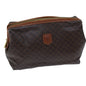 Luxury CELINE Macadam Canvas Pouch PVC Brown 13797