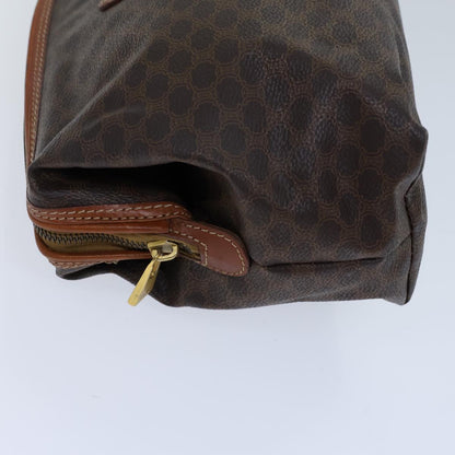 Luxury CELINE Macadam Canvas Pouch PVC Brown 13797