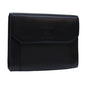 Luxury BurberrySs Shoulder Bag Leather Black Auth bs13801