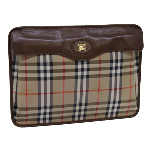 Burberry BURBERRYSs Nova Canvas Beige Clutch Bag Style 6