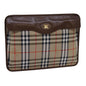 Burberry BURBERRYSs Nova Canvas Beige Clutch Bag Style 6