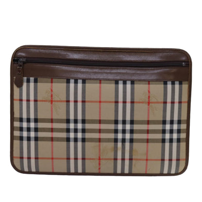 Burberry BURBERRYSs Nova Canvas Beige Clutch Bag Style 6