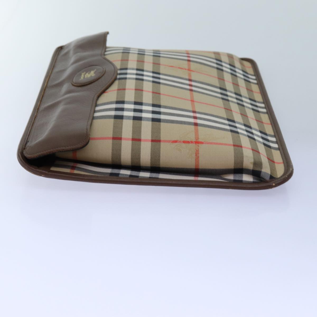 Burberry BURBERRYSs Nova Canvas Beige Clutch Bag Style 6