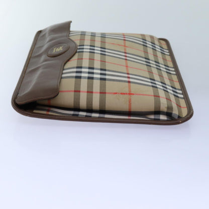 Burberry BURBERRYSs Nova Canvas Beige Clutch Bag Style 6