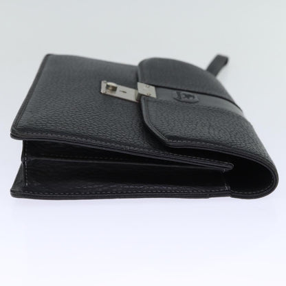 Burberry BURBERRYSs Auth Leather Black Clutch Bag Style 3