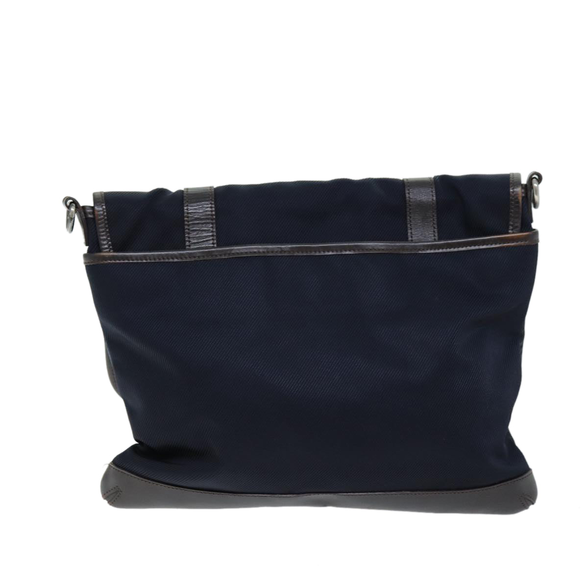 Burberry label Auth Canvas Black Shoulder Bag